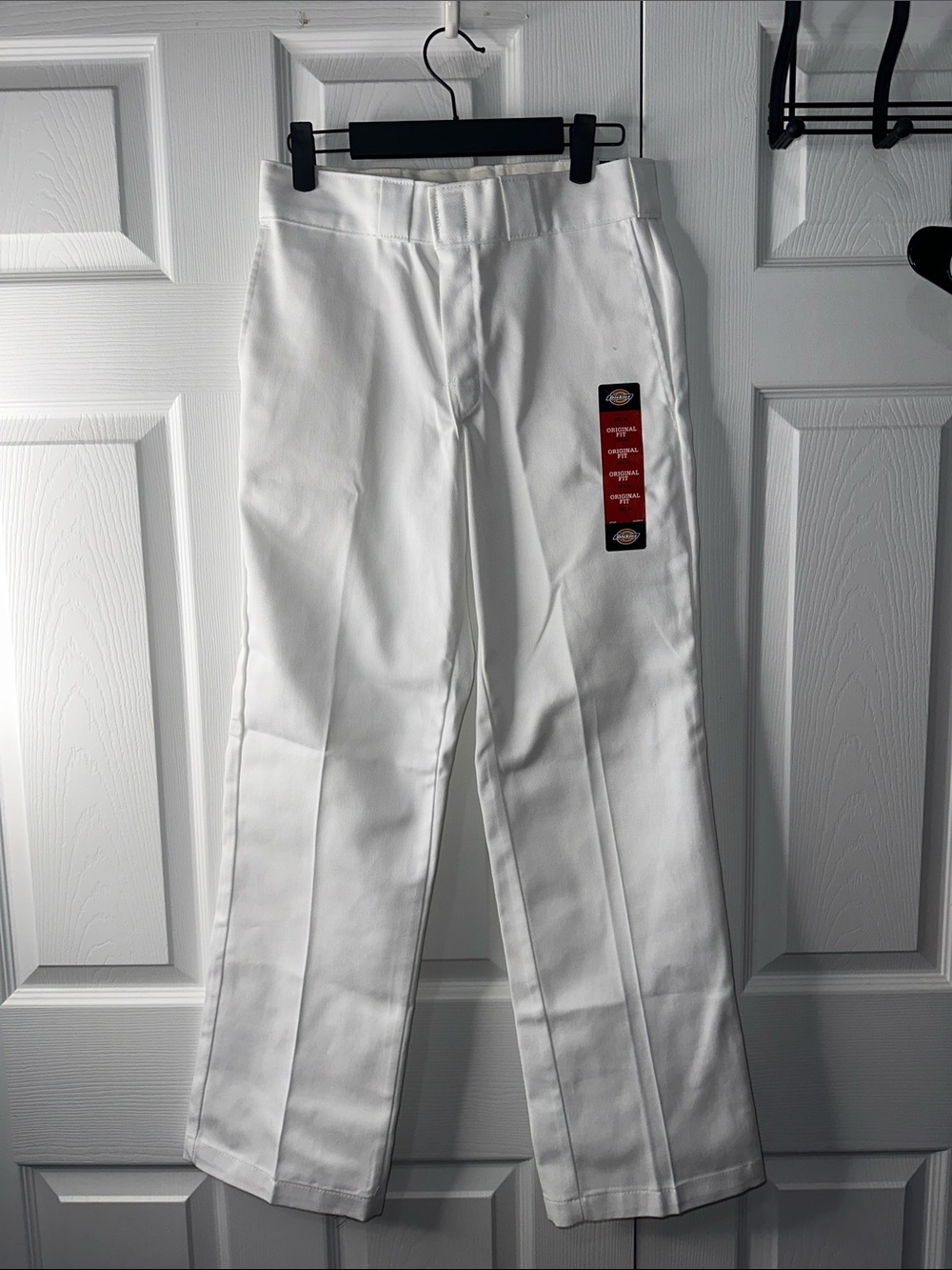 Dickies Men’s White Straight-Leg Work Chinos
